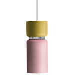 Aspen S17B Pendant - Black / Lemon Top Shade