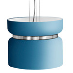 Aspen S40 Pendant - Black / Aqua Top Shade