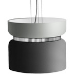 Aspen S40 Pendant - Black / Limestone Top Shade