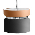 Aspen S40 Pendant - Black / Mango Top Shade