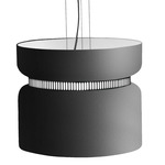 Aspen S40 Pendant - Black / Grey Top Shade