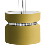 Aspen S40 Pendant - Black / Lemon Top Shade