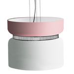 Aspen S40 Pendant - Black / Rose Top Shade