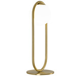 C Ball Table Lamp - Matte Brass / Opal