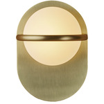 C Ball Wall Sconce - Matte Brass / Opal