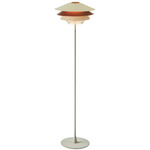 Overlay F Floor Lamp - Matte Beige / Cognac/Beige/Copper/Beige
