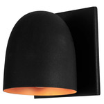 Speers W Wall Sconce - Matte Black / Satin Copper