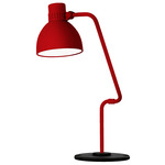 System T Table Lamp - Matte Red