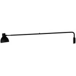 System W125 Swing Arm Wall Sconce - Matte Black