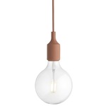 E27 Pendant - Discontinued Model - White / Terracotta