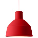 Unfold Pendant - White / Dusty Red