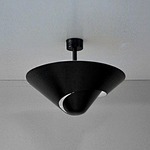 Snail Convertible Semi Flush / Pendant - Black