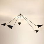 Spider Fixed Chandelier / Ceiling Light - Black