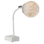 Luna Micro T Table Lamp - White / White
