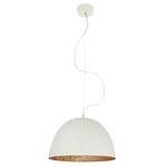 Luna H2O Pendant - White / Bronze