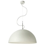 Luna Mezza Luna Nebulite Pendant - White / White