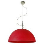 Luna Mezza Luna Nebulite Pendant - White / Red