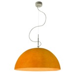 Luna Mezza Luna Nebulite Pendant - White / Orange