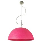 Luna Mezza Luna Nebulite Pendant - White / Magenta