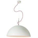 Mezza Luna Pendant - White / White