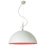 Mezza Luna Pendant - White / Red