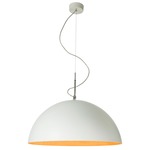 Mezza Luna Pendant - White / Orange