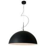 Mezza Luna Pendant - Black / White