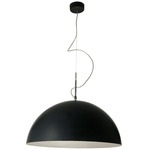 Mezza Luna Pendant - Black / Silver