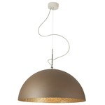 Luna Mezza Luna Bronze Pendant - Bronze / Gold