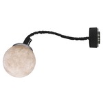 Micro Luna Wall Sconce - Black / White