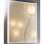 Luna Lunar Dance 3 Wall Sconce - White / White