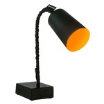 Matt Paint T2 Lavagna Table Lamp - Black Chalkboard / Orange