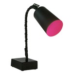 Matt Paint T2 Lavagna Table Lamp - Black Chalkboard / Magenta