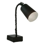 Matt Paint T2 Lavagna Table Lamp - Black Chalkboard / Silver