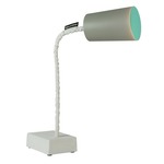Matt Paint T2 Cemento Table Lamp - Grey Cement / Turquoise