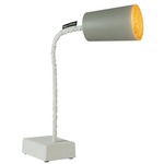 Matt Paint T2 Cemento Table Lamp - Grey Cement / Gold