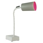Matt Paint T2 Cemento Table Lamp - Grey Cement / Magenta