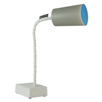 Matt Paint T2 Cemento Table Lamp - Grey Cement / Blue