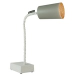 Matt Paint T2 Cemento Table Lamp - Grey Cement / Bronze