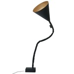 Matt Flower Lavagna Floor Lamp - Black Chalkboard / Bronze