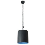 Matt Bin Lavagna Pendant - Black Chalkboard / Blue