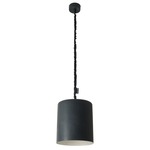 Matt Bin Lavagna Pendant - Black Chalkboard / Silver