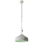 Matt Cyrcus Cemento Pendant - Grey Cement / Turquoise