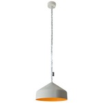 Matt Cyrcus Cemento Pendant - Grey Cement / Orange