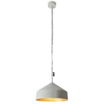 Matt Cyrcus Cemento Pendant - Grey Cement / Gold