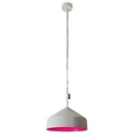 Matt Cyrcus Cemento Pendant - Grey Cement / Magenta