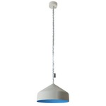 Matt Cyrcus Cemento Pendant - Grey Cement / Blue