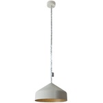 Matt Cyrcus Cemento Pendant - Grey Cement / Bronze