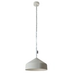 Matt Cyrcus Cemento Pendant - Grey Cement / Silver