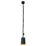 Matt Paint Lavagna Pendant - Black Chalkboard / Orange